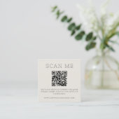 Terrazzo Patroon Pastel QR Code Online Bruiloft Informatiekaartje (Staand voorkant)