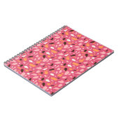 Terrazzo patroon roze notitieboek (Linkerzijde)