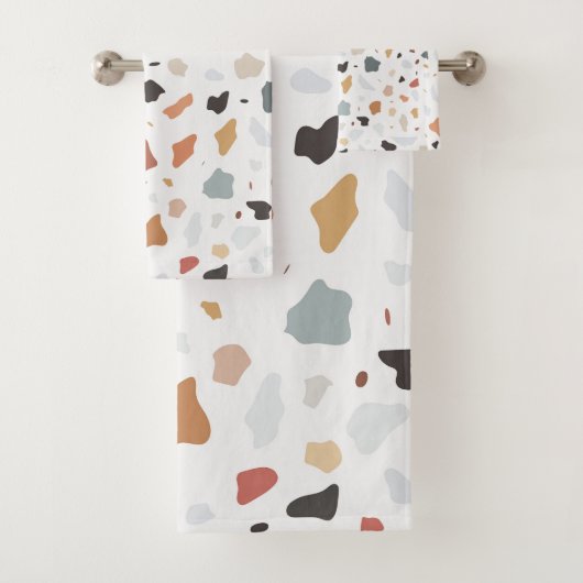 Terrazzo Pattern Bad Handdoek (Insitu)