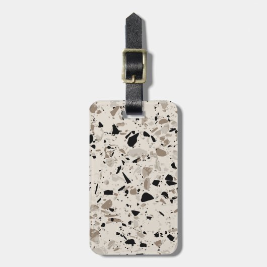 Terrazzo Pattern Bagagelabel (Voorkant verticaal)