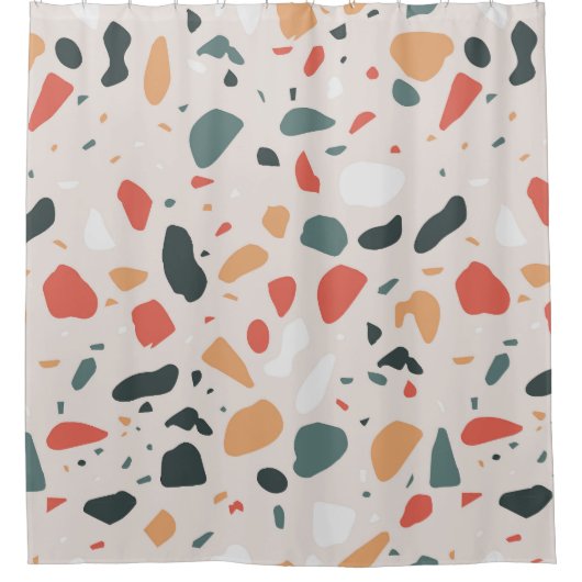 Terrazzo Pattern Douchegordijn (Voorkant)