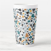 Terrazzo Pattern Latte Mok (Voorkant)