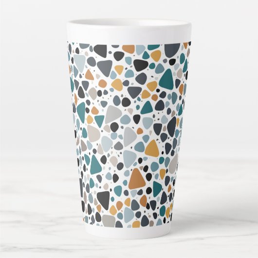 Terrazzo Pattern Latte Mok (Voorkant)