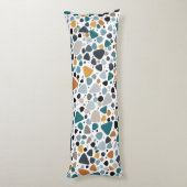 Terrazzo Pattern Lichaamskussen (Achterkant (Verticaal))