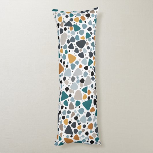 Terrazzo Pattern Lichaamskussen (Achterkant (Verticaal))