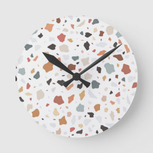Terrazzo Pattern Ronde Klok