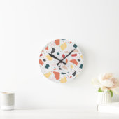 Terrazzo Pattern Ronde Klok (Huis)