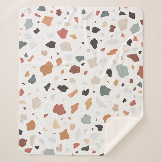 Terrazzo Pattern Sherpa Deken (Voorkant)