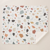Terrazzo Pattern Sherpa Deken (Voorkant (horizontaal))