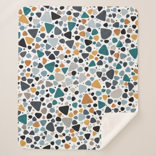 Terrazzo Pattern Sherpa Deken (Voorkant)