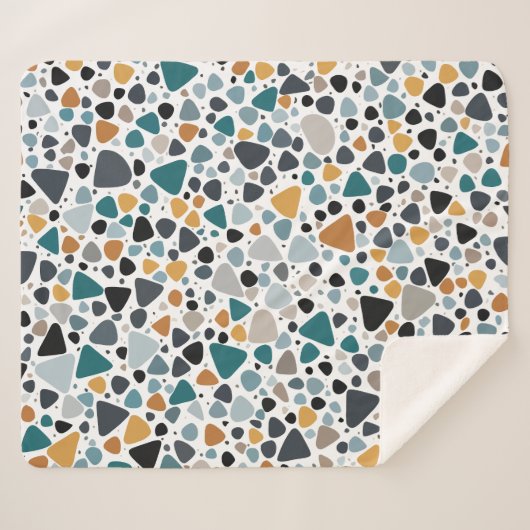 Terrazzo Pattern Sherpa Deken (Voorkant (horizontaal))