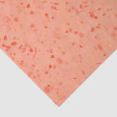 Terrazzo Retro Living Coral Elegant Pattern Tissuepapier (Detail)