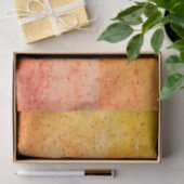 Terrazzo Retro Living Coral Yellow Textern Pattern Tissuepapier (Geschenk)