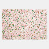 Terrazzo Retro Yellow Gold Pink  Pattern Inpakpapier Vel (Voorkant 2)
