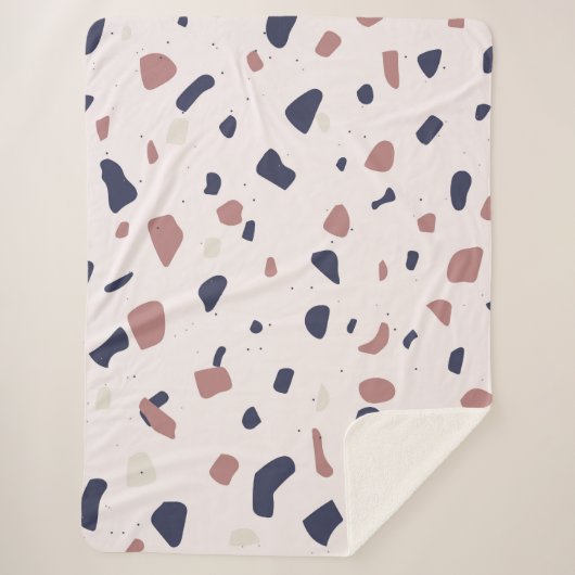 Terrazzo Sherpa Deken (Voorkant)