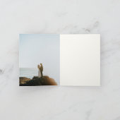 Terrazzo Slab Mariage moderne Carte de remerciemen (Intérieur)