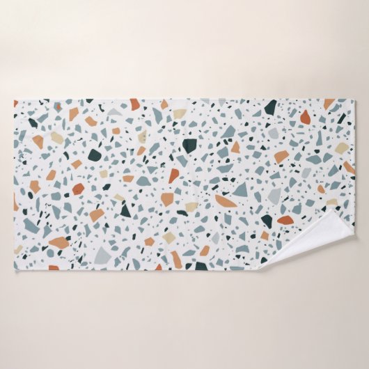 Terrazzo sol marbre sans soudure patter artisanal (Serviette de bain)