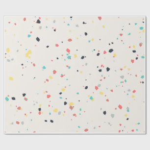 Terrazzo Spikkel Naadloos Patroon Cadeaupapier