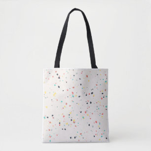 Terrazzo Spikkel Naadloos Patroon Draagtas