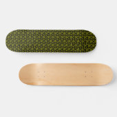 Terrazzo Star v1 - zwart en geel Skateboard (Horizontaal)