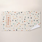Terrazzo Tile Confetti Style Moderne Personnalisé (Serviette de bain)