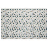 Terrazzo Tile Pattern - Green on Cream Fabric Stof (Fat Quarter)