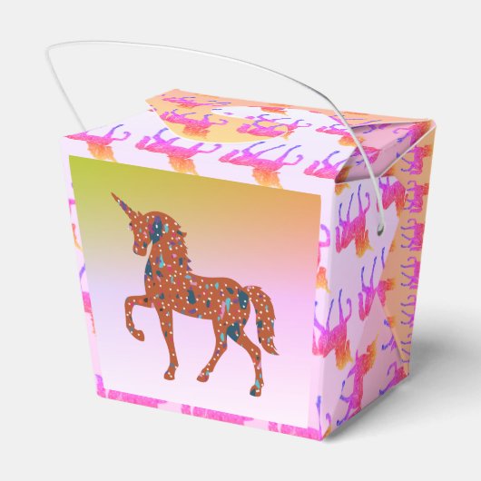 Terrazzo Unicorn Bedankdoosjes (Achterkant)