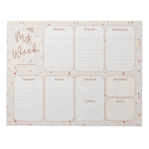 Terrazzo Weekly Planner Notitieblok