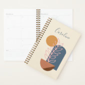 Terre Abstraite géométrique Botanique Personnalisé (Devant avec enveloppe)