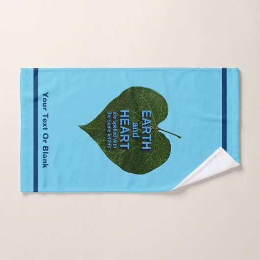 Terre - Anagram du coeur (Serviette à main)