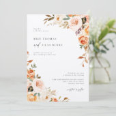 Terre Automne Botanique Floral Faire-part de maria (Debout devant)