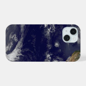 Terre Avec Trois Cyclones Tropicaux Dans Le Pacifi (Verso Horizontal)