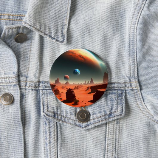 Terre C'Est Mars Appelant, Badge Bouton (En situation)