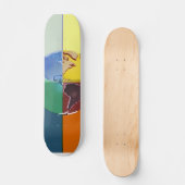 Terre colorée de skateboard (Recto)