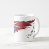Terre de la 4 juillet libre aigle mug (Devant droit)