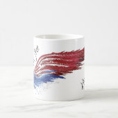 Terre de la 4 juillet libre aigle mug (Centre)