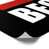 Terre De La Liberté À Cause De La Brave Affiche (Coin)