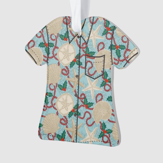 Terre de Noël Coastère Tropical Sea Shell Wreath- (devant)