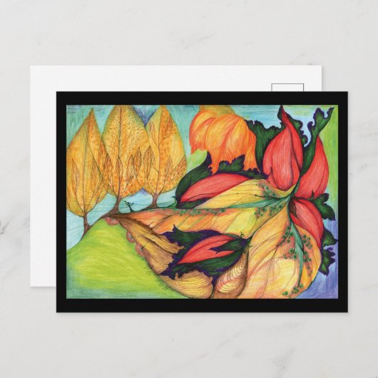 Terre de rêve de carte postale (Devant / Derrière)