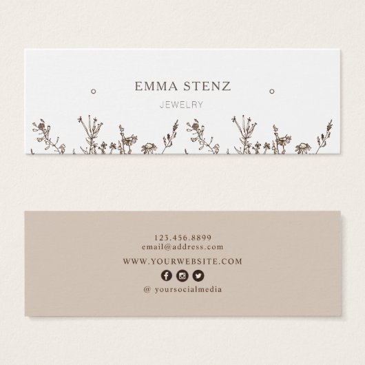 Terre Florale ・ Boucles d'oreilles Boucles d'oreil (Devant & derrière)