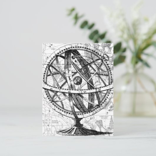 Terre gravée Terre vintage complexe carte rétro (Debout devant)