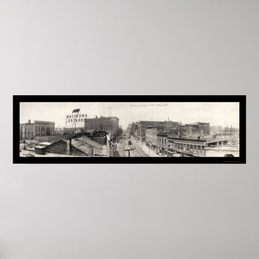 Terre Haute, IN Foto 1913 Poster (Voorkant)