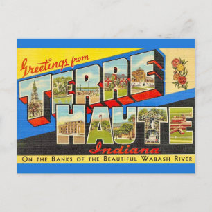 Terre Haute Indiana Carte Postale Ancienne