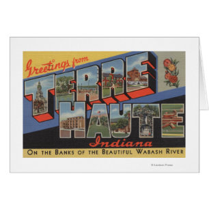 Terre Haute, Indiana - Scènes de grandes lettres