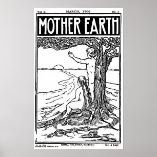 Terre magazine affiche de couverture en mars 1908