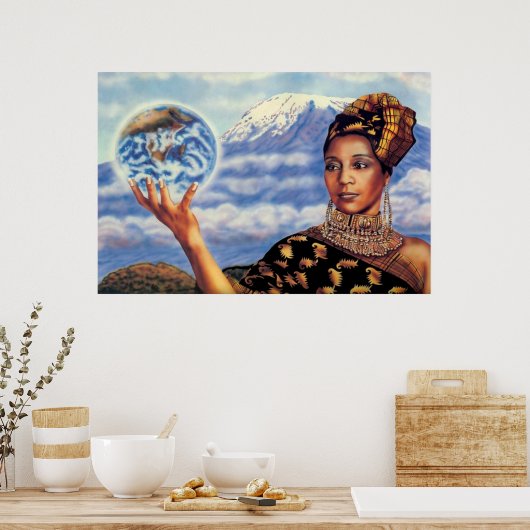 Terre mère par Lisa Iris Poster (Cuisine)