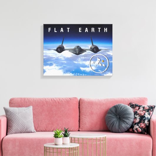 Terre plate — Toile 14 x 11 (Insitu(Salon))