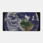 Terre Pleine Avec Tempêtes Tropicales Dans L'Atlan (Recto)