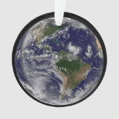 Terre Pleine Avec Tempêtes Tropicales Dans L'Atlan (devant)