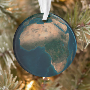 Terre Pleine De L'Espace Au-Dessus Du Continent Af